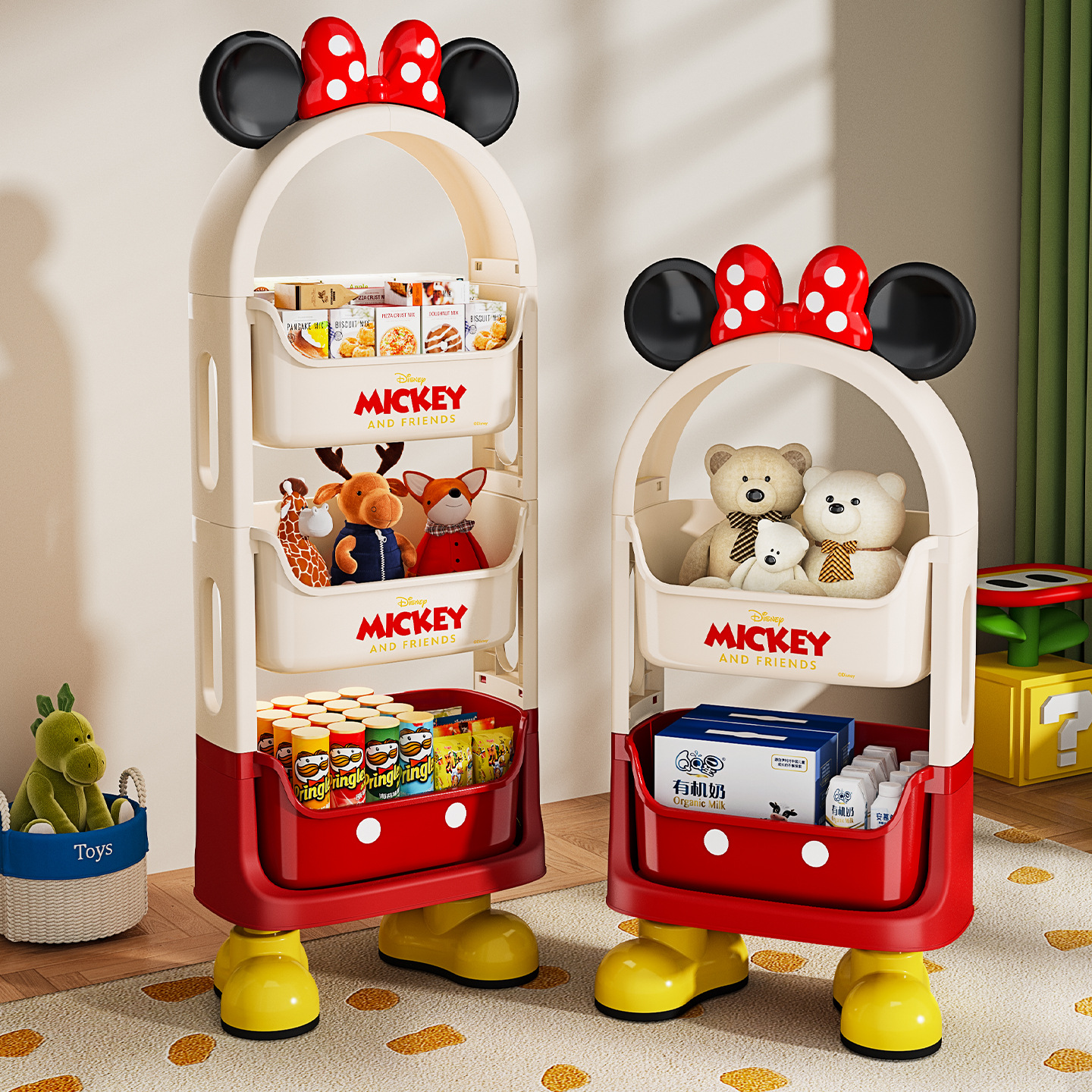 兒童玩具收納架零食收納
