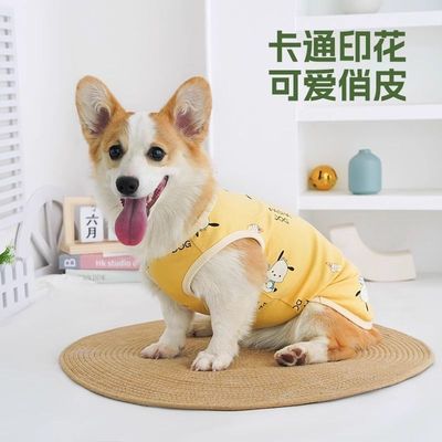 2025新款狗狗衣服宠物柯基柴犬比熊夏天薄款中型犬春秋防掉毛背心