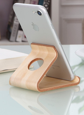 Wood  Cell Phone Holder StandSmartphone Support Tablet