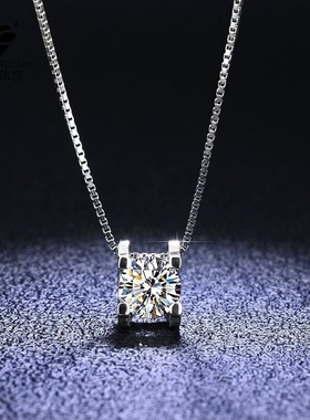 925纯银感牛头项链女韩版个性钻链锁骨链时尚锆石颈链饰品