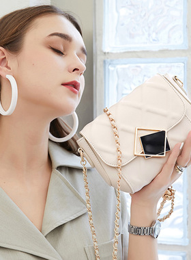 链条包包2025夏季新款女包潮时尚小众包欧美肩小香风斜跨包托特
