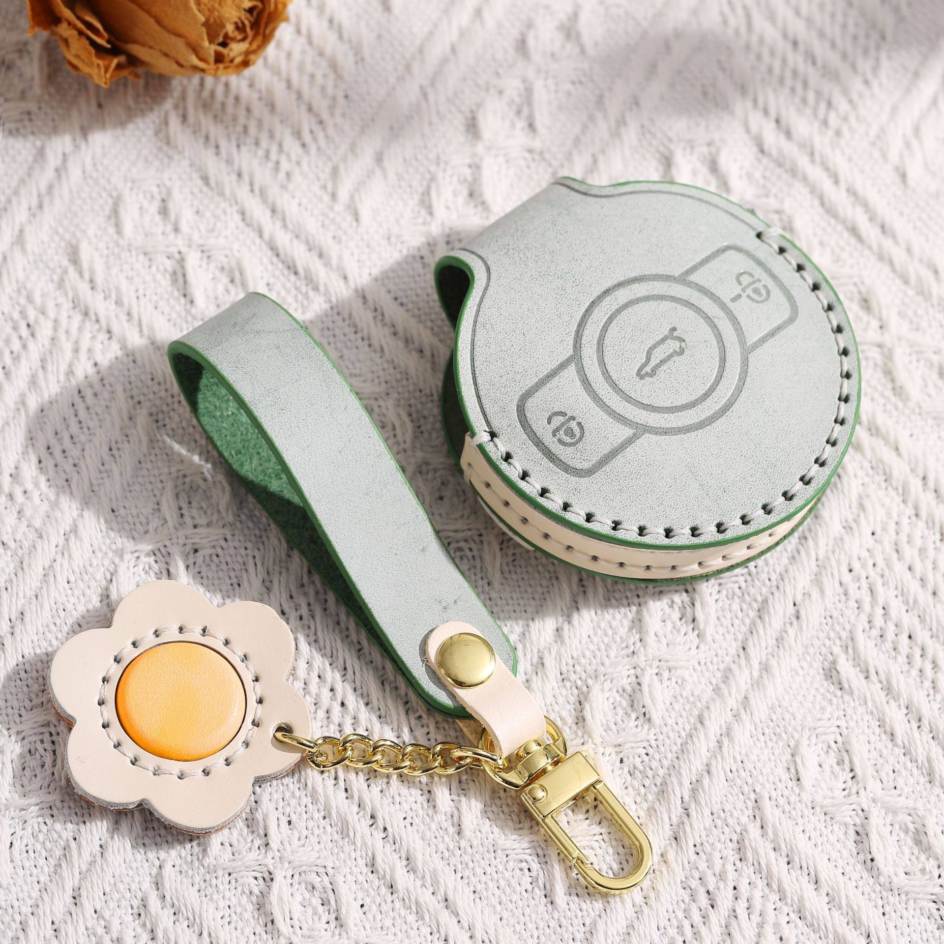 适用奔驰SMART精灵一号钥匙套巴博斯1号钥匙包新能源汽车壳扣女款