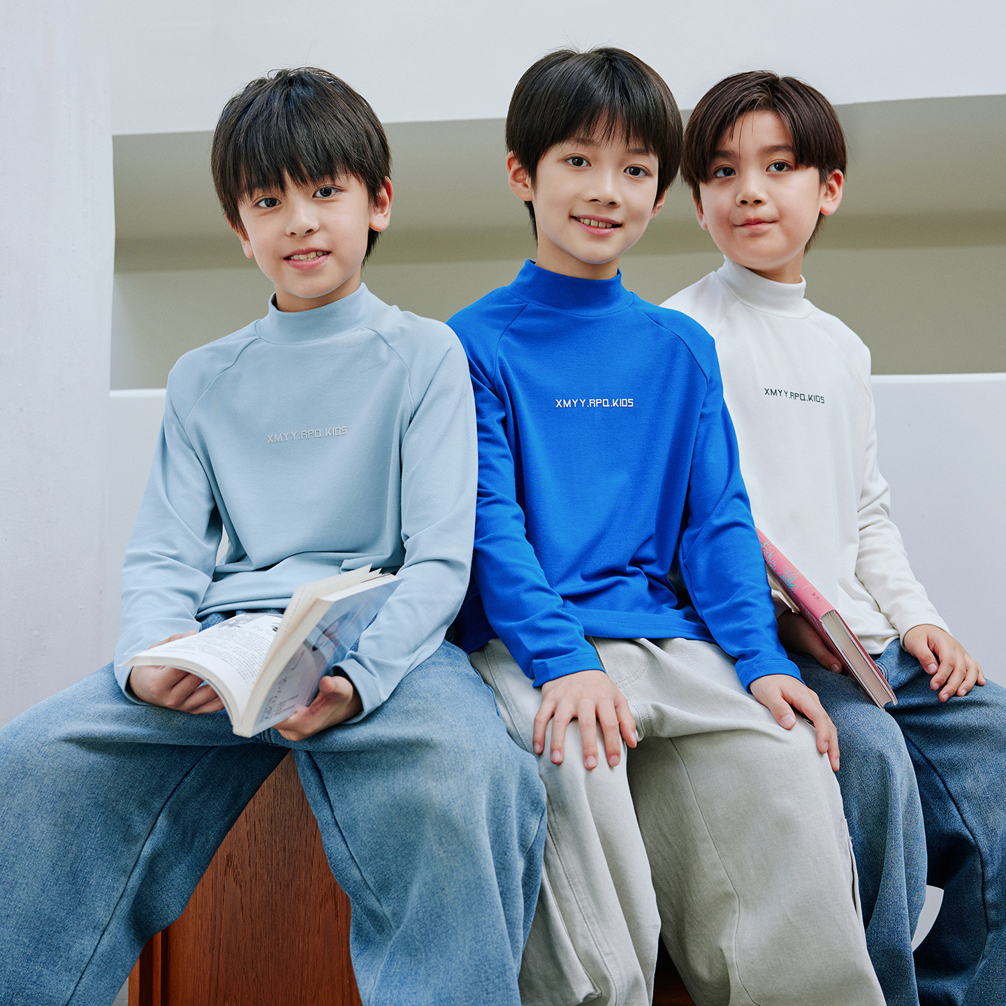 纯色休闲体恤衫秋冬打底