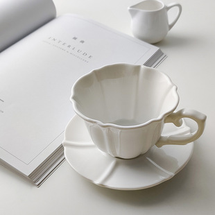小橘子家欧式 带碟轻奢高端骨瓷杯碟 茶杯陶瓷咖啡英式 杯下午茶套装