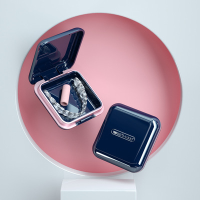 牙齿牙套保持器收纳盒随身便携隐形牙套收纳盒儿童矫正器收纳盒