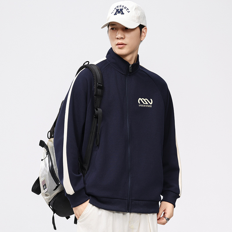 长袖开衫卫衣立领大码春季宽松