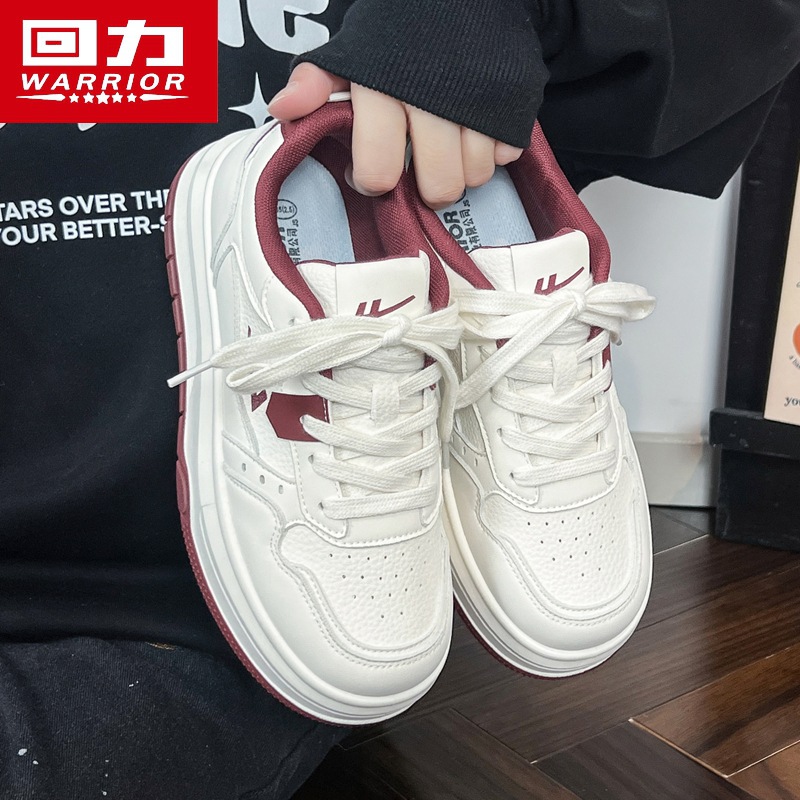 回力WBN(JS)-2760板鞋女款秋季2025新款厚底小白鞋学生休闲鞋（魔