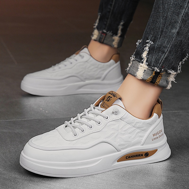 平底小白鞋男加绒休闲低帮