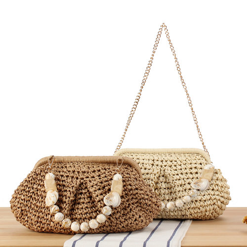 New stylish candy color woven bag versatile daily casual com