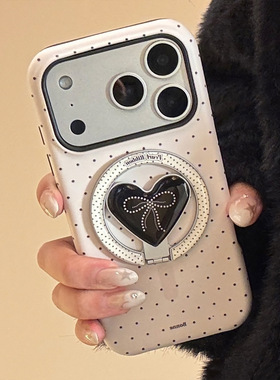 AceCase珍珠蝴蝶结iPhone17promax苹果16适用15手机壳14菲林13韩系12磁吸支架11