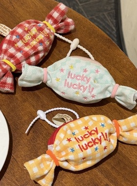 韩系ins马卡龙配色迷你糖果挂件可爱零钱包耳机包多功能挂饰包