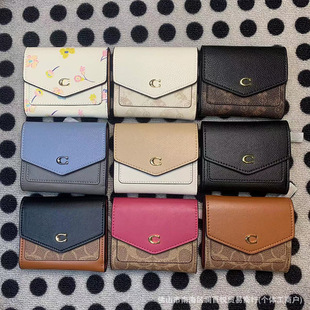 C家真皮coa小钱包零钱夹女短款 购外贸跨境货源休闲百搭