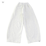 女童加绒卫裤秋冬2025年新款中大童脚口抽绳弯刀裤休闲阔腿裤长裤，童装裤子，祺儿童装