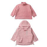 女童外套春秋款2025新款儿童洋气时髦秋装三合一可拆卸冲锋衣P100，童装外套，祺妙童装