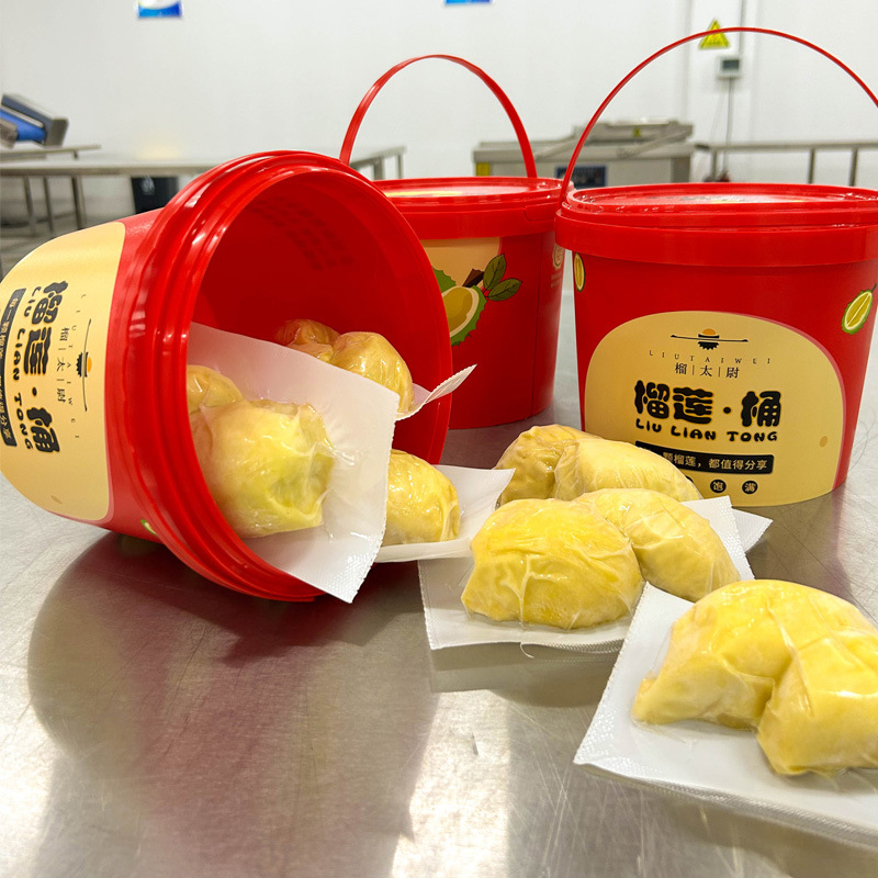 泰国金枕头冷冻榴莲肉抽榴莲桶装树熟榴莲电商普A发顺丰