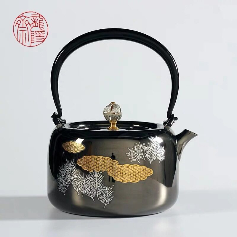 龙隐斋正品不锈钢烧水壶家用大容量煮茶壶电陶炉煮茶器煮茶炉专用
