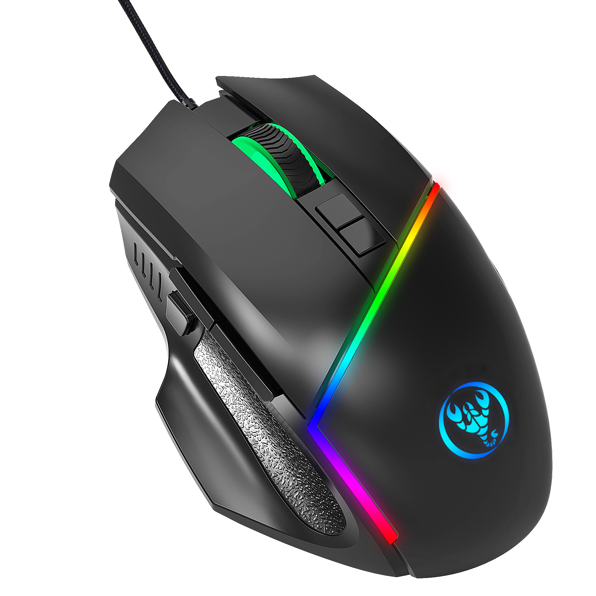 灯光可关闭有线鼠标七彩同步