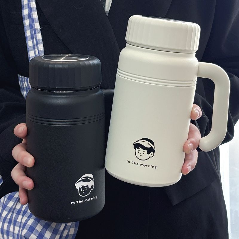 新款大容量男士专用水壶茶水分离泡茶杯保温杯吨吨杯上班用马克杯