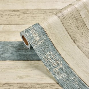 自粘贴壁纸复古地中海仿木纹自粘墙纸英伦怀旧英文旧报纸自粘贴纸