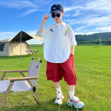 童夏装衬衫套装2025新款中大童儿童夏季短袖衣服孩洋气韩版潮，童装休闲套装，祺妙童装