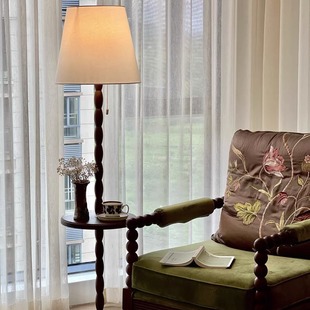 星柚落地灯法式复古氛围灯级感卧室床头灯中古客厅沙发立式台灯