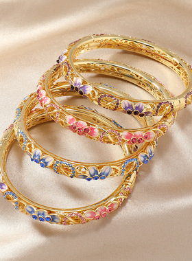 民族北京景泰蓝手镯复古民族风