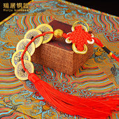 瑞居金属纯铜五帝钱挂件加厚顺治康熙雍正乾隆嘉庆铜钱压门槛六帝