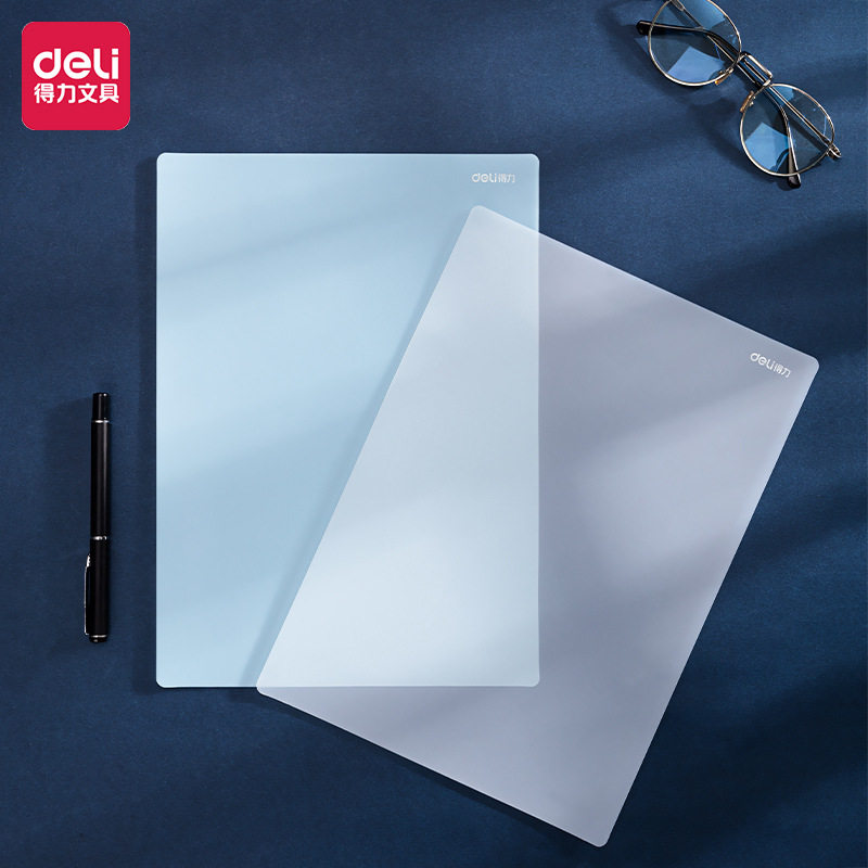 得力72655桌面复写垫板学生用A4书写绘画写作业写字软硅胶垫本EVA