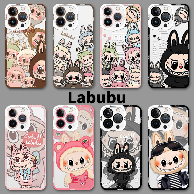 labubu手机壳苹果15拉布布iPhone14泡泡玛特13promax周边12mini拉
