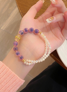 桃花缘~超仙糖心玛瑙手链