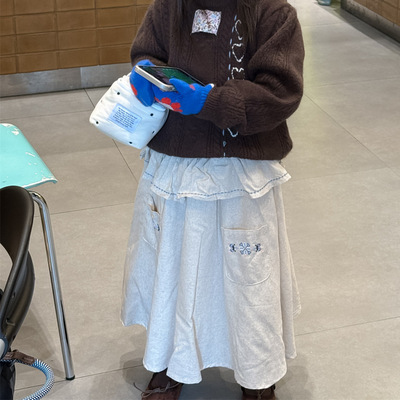 半身裙童装韩版学院风