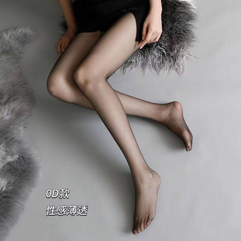 0d超薄夏季黑色丝袜女防勾丝全透明脚趾隐形新款网红连裤袜纯欲风