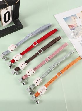 新品宠物项圈灯芯绒可爱卡通狗狗脖圈猫咪项圈宠物用品