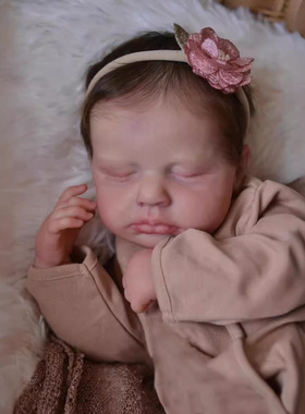 2025新款19inch reborn Doll Loulou仿真婴儿娃娃儿童生日礼物
