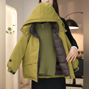 童儿童羽绒棉服中大童冲锋衣棉袄外套保暖冬季加厚拼色棉衣