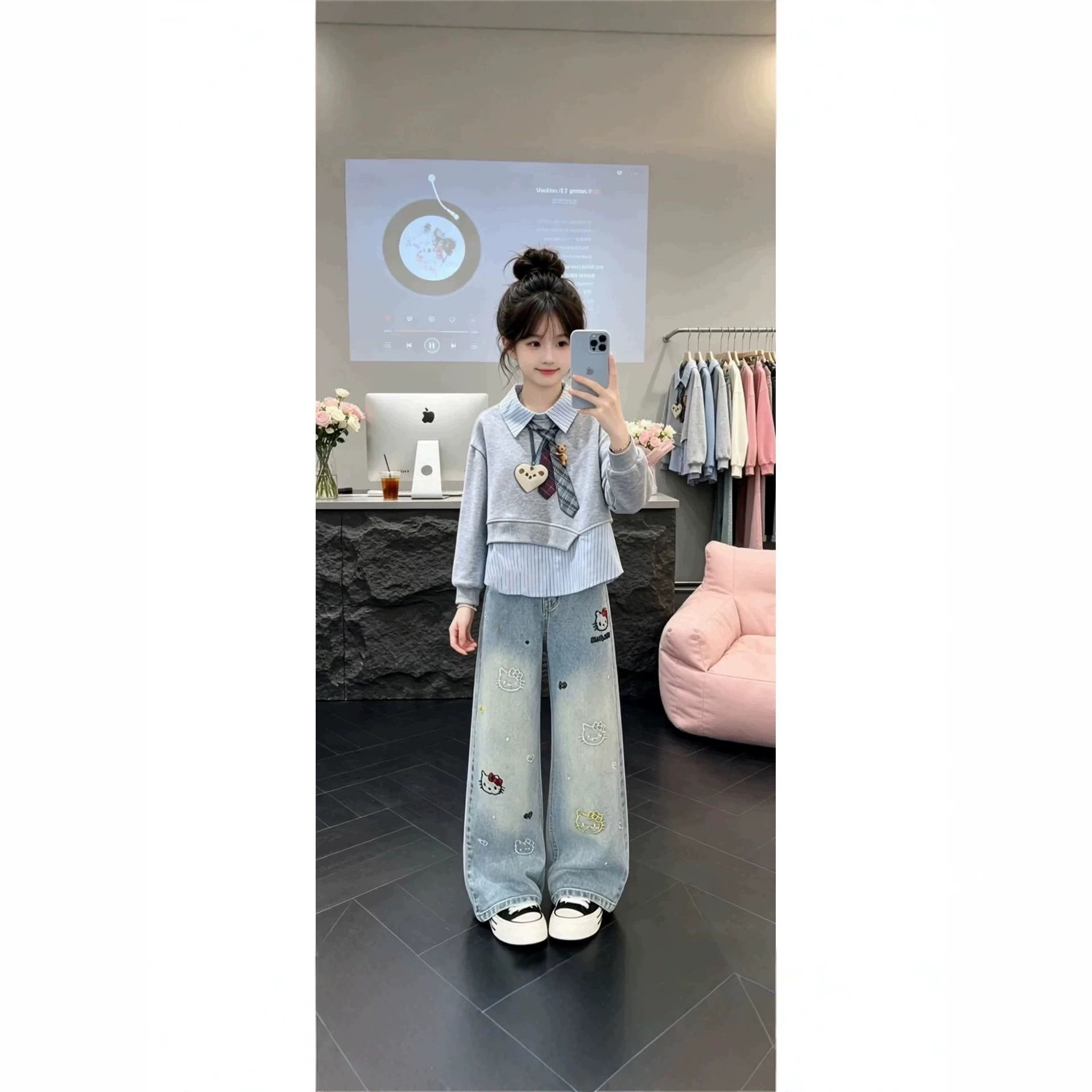 女童秋装套装洋气时髦2026新款