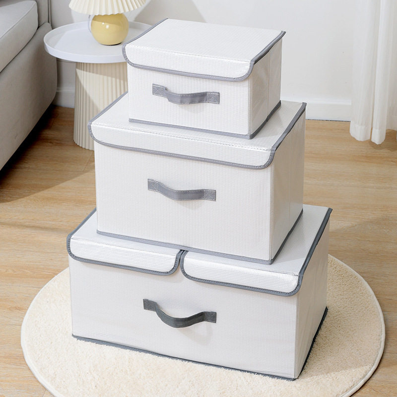 新款PP板带盖收纳盒装被子衣服整理盒可折叠衣柜内衣物裤子收纳箱,收纳整理,首饰盒,淘宝优惠券,粉丝福利购,淘宝优惠卷