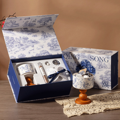 扩香石晶石香薰礼盒套装中式线香生日礼物伴手礼朋友级感精油