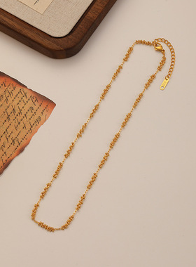 欧美时尚个性设计感链条项链女百搭级感简约精致气质小众锁骨链