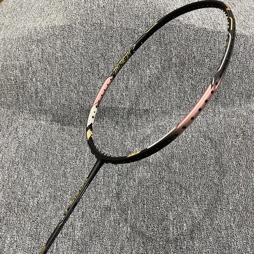 无标版黑金隼羽毛球拍4UG5超轻46T内发泡三段式框磅二次成型拍