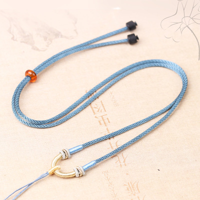 时尚吊坠项链绳diy黄金玉佩绳子