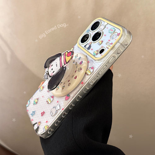 AceCase少女心甜品小狗苹果17PROMAX手机壳iphone16适用15透明14卡通13磁吸支架12创意11