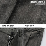 春季新款质感宽松老钱风休闲裤潮牌直筒长裤子MK2494-P55控88，男装休闲裤，电商A362