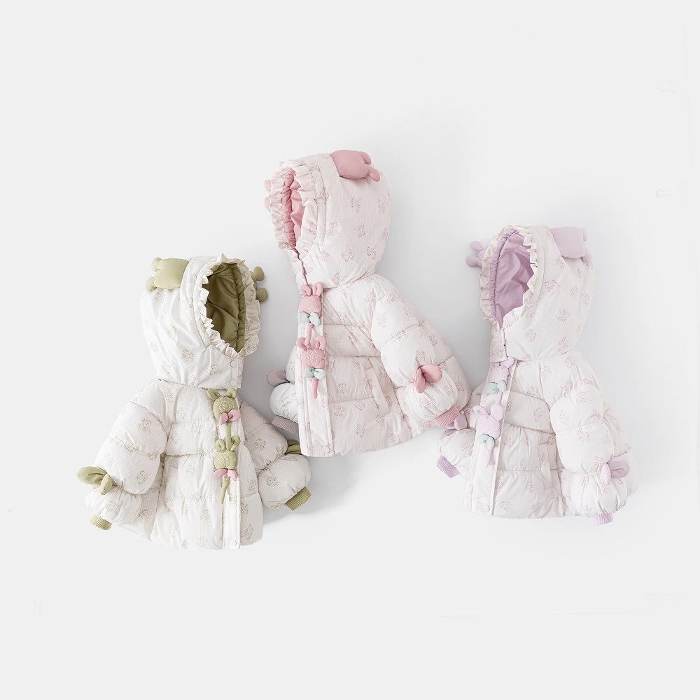 女童加绒棉服可爱女韩版3岁