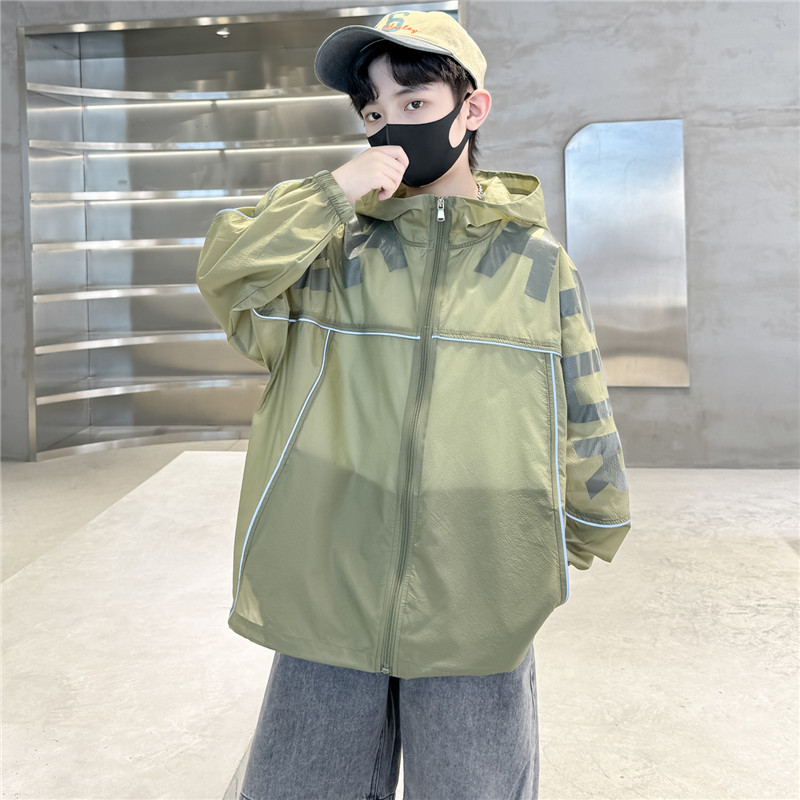 童夏装防晒衣服2025新款孩中大童薄款外套夏季儿童夏款冰丝潮，童装儿童户外服，祺妙童装