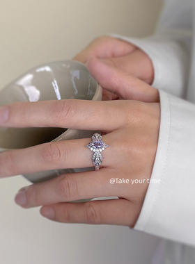 普罗旺斯vintage欧式轻奢戒指女气质优雅时尚宫廷设计感开口指环