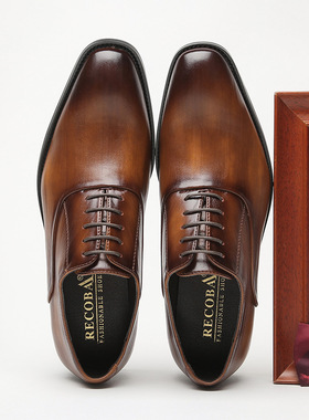 Men's formal Shoes Classic Oxfords Business boots 男士皮鞋子