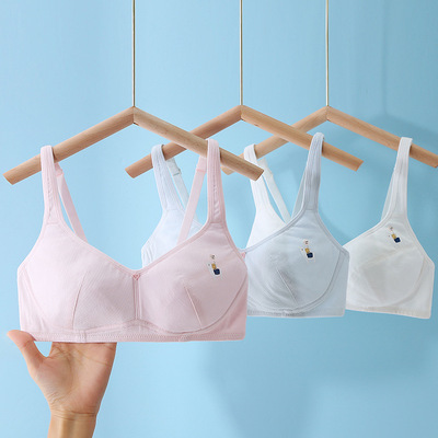 少女初中生纯棉内衣薄款发育期