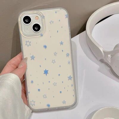 Snowflake Star Matte Soft Phone Case 适用 iPhone 17 16 15 Pro 14 Pro 13 11 XR XS Large Cutout