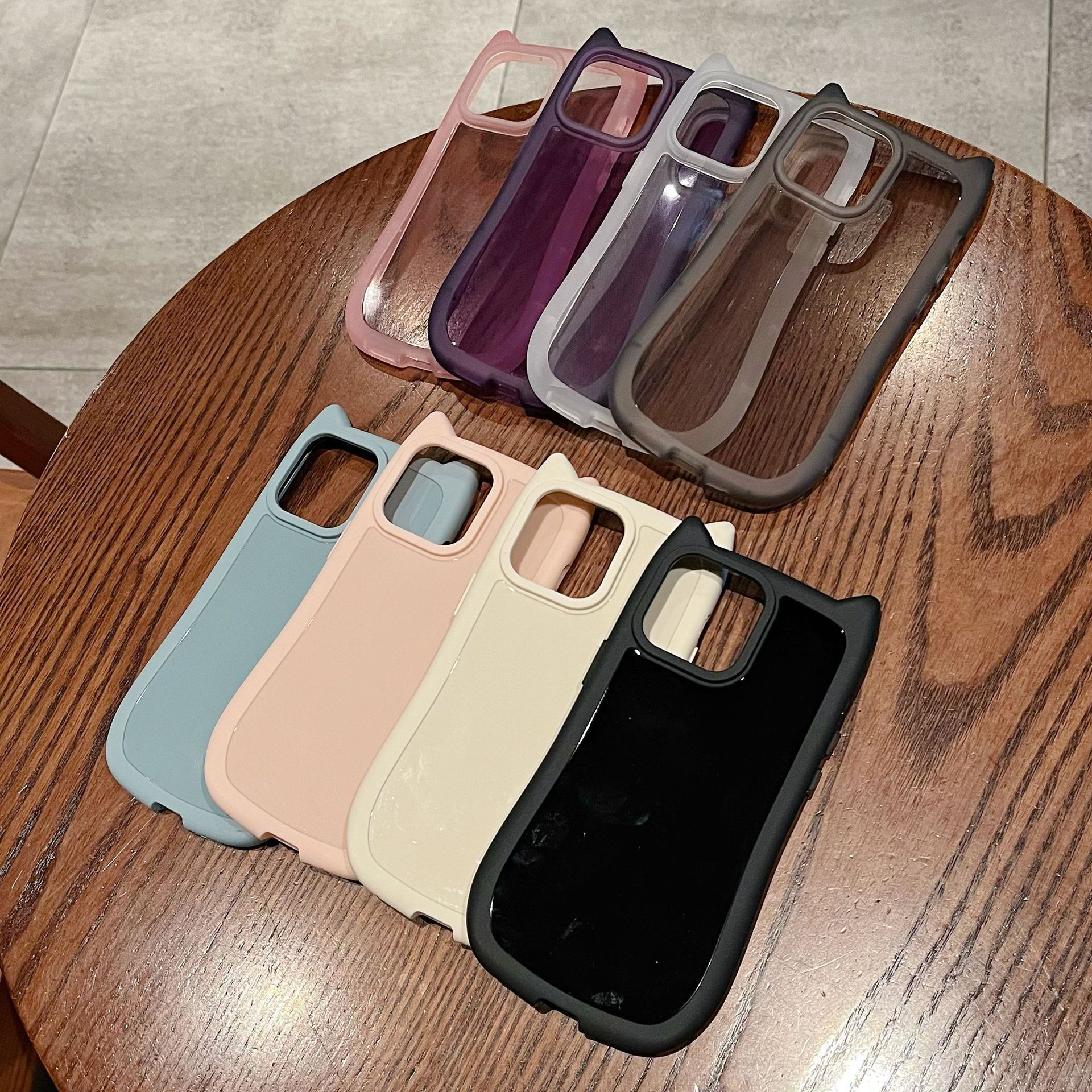 创意简约iphone17猫耳朵手机壳